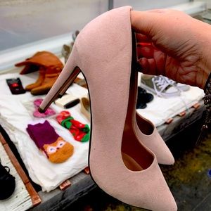 Call it Spring brand from Macy’s suede tan high heels